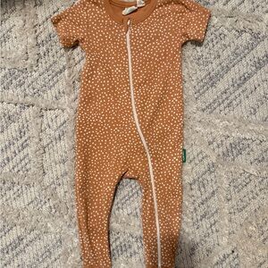 4 for $40 parade organics Brown Polka Dot Kids One Piece
